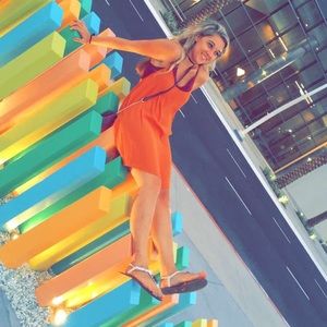 Mustard summer dress